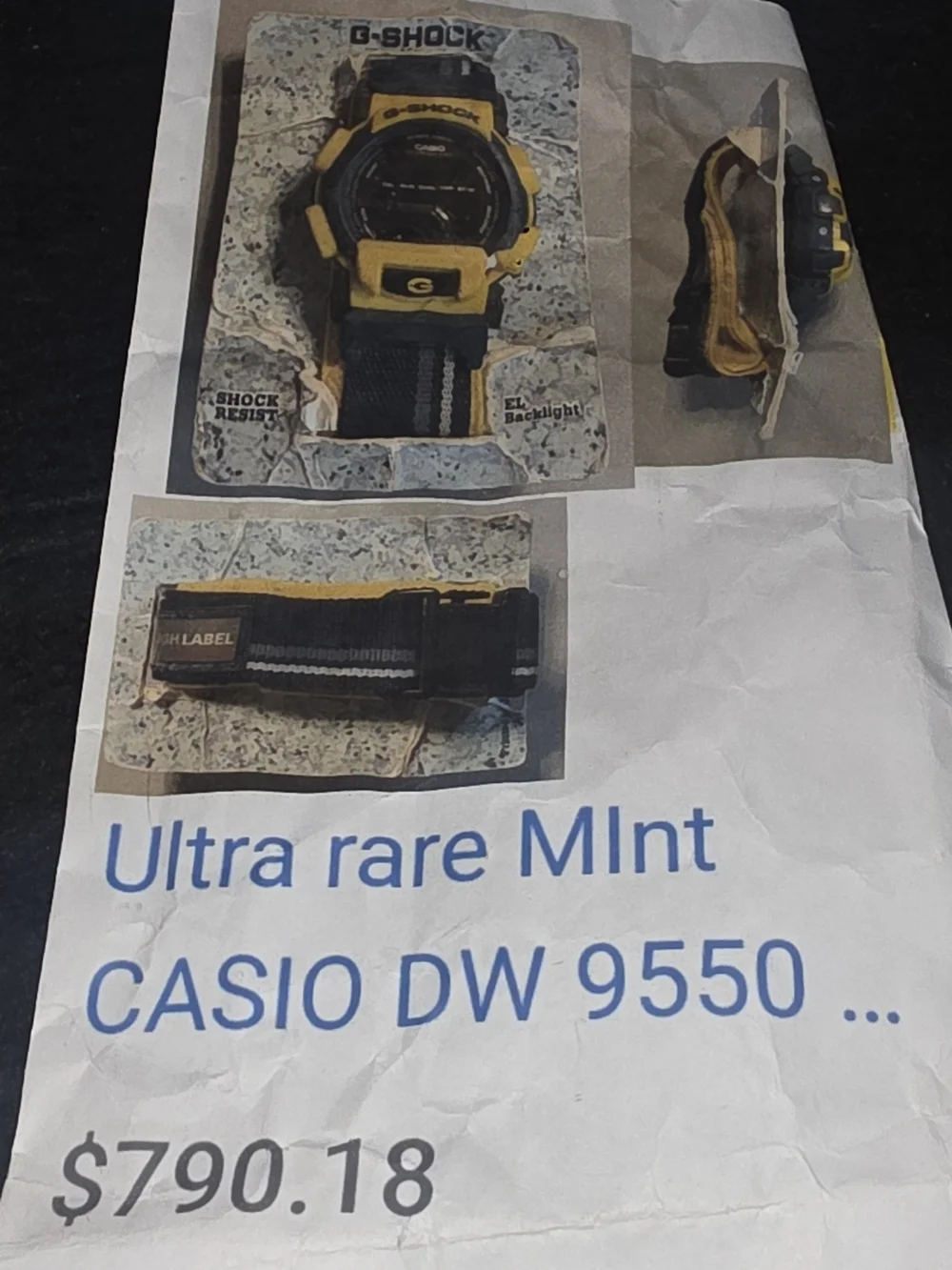 Casio G-SHOCK Yellow & Navy Sport Watch